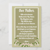 Onze Vader Gebed Matteüs 6:9-13 Gouden Kaart (Voorkant)