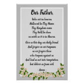 Onze Vader Gebed Matteüs 6:9-13 Poster (Voorkant)
