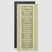 Onze Vader Gebed Mattheüs 6:9-13 Magnetische Kaart (Voorkant / Achterkant)