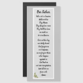 Onze Vader Gebed Mattheüs 6:9-13 Magnetische Kaart (Voorkant / Achterkant)