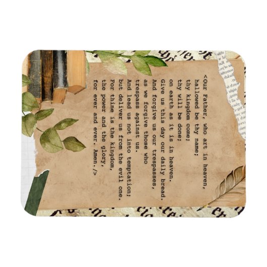 Onze Vader... Het gebed van de Heer Magneet (Horizontaal)