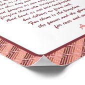 Onze vader, het gebed van de Heer Poster (Hoek)