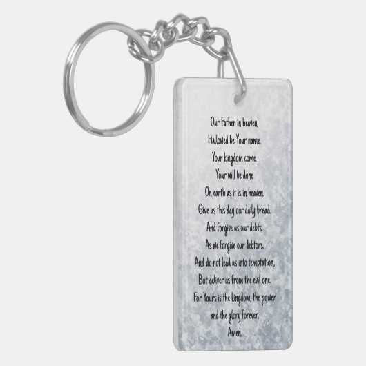 Onze Vader in de hemel sleutelhanger, gebed, hoop, Sleutelhanger (Voorkant Links)