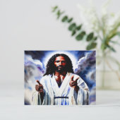 Onze vader in de Waterverf Briefkaart (Staand voorkant)