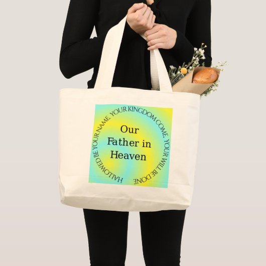 ONZE VADER IN HET HOOFD GROTE TOTE BAG (Voorkant (product))