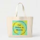 ONZE VADER IN HET HOOFD GROTE TOTE BAG (Voorkant)