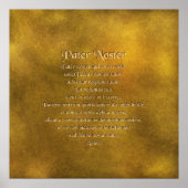 Onze vader in Latijns Poster (Voorkant)