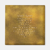 Onze vader in Latijnse magneet (Voorkant)