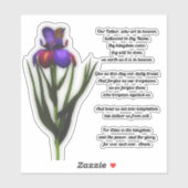 Onze vader Iris van de Heer Sticker (Vel)