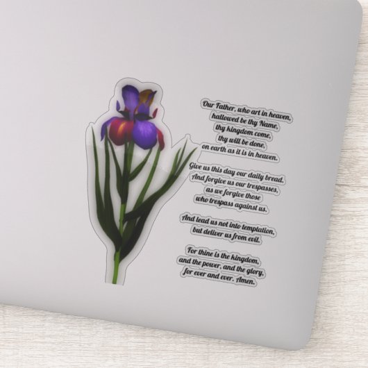 Onze vader Iris van de Heer Sticker (Detail)