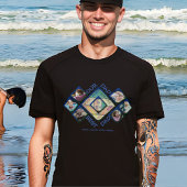 Onze vader is de beste papieren foto Collage Black T-shirt