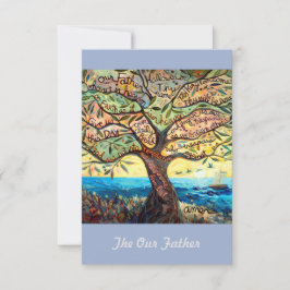 Onze vader (Lord's Prayer) 3,5x5-inch Kaart voor g