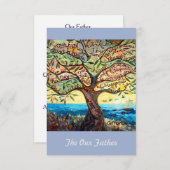 Onze vader (Lord's Prayer) 3,5x5-inch Kaart voor g (Voorkant / Achterkant)