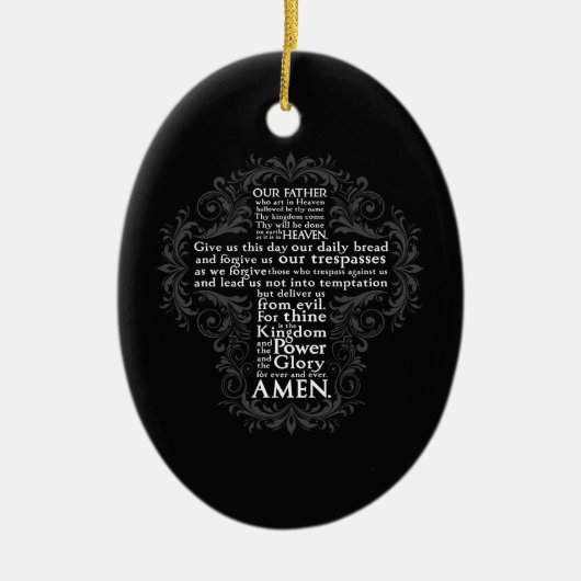"Onze vader" "Lord's Prayer" "Christelijke Gift Je Keramisch Ornament (Voorkant)
