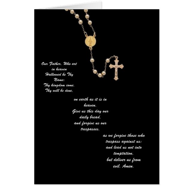 "Onze vader" Prayer (Voorkant)