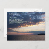 Onze vader Prayer Briefkaart (Voorkant / Achterkant)