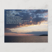 Onze vader Prayer Briefkaart (Voorkant)