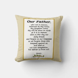 Onze vader Prayer Matthew 6:9-13 Bijbelkussen Kussen