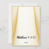 Onze vader Prayer Matthew 6:9-13 Feestdagenkaart (Achterkant)