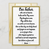 Onze vader Prayer Matthew 6:9-13 Feestdagenkaart (Voorkant / Achterkant)