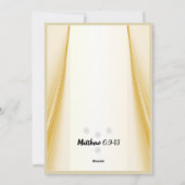 Onze vader Prayer Matthew 6:9-13 Feestdagenkaart (Achterkant)