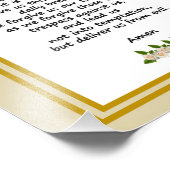 Onze vader Prayer Matthew 6:9-13 Foto Foto Afdruk (Hoek)