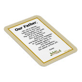 Onze vader Prayer Matthew 6:9 Flexible Magnet Magneet (Rechterzijde)
