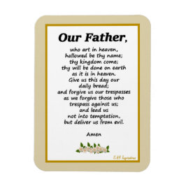 Onze vader Prayer Matthew 6:9 Flexible Magnet Magneet