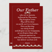 Onze vader Prayer Matthew Kaart 6:9-13 (Voorkant / Achterkant)