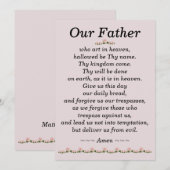 Onze vader Prayer Matthew Kaart 6:9-13 (Voorkant / Achterkant)