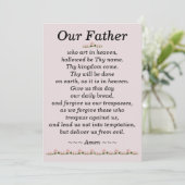 Onze vader Prayer Matthew Kaart 6:9-13 (Staand voorkant)