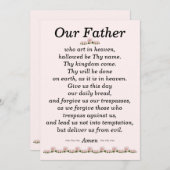 Onze vader Prayer Matthew Kaart 6:9-13 (Voorkant / Achterkant)