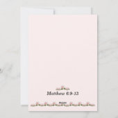 Onze vader Prayer Matthew Kaart 6:9-13 (Achterkant)