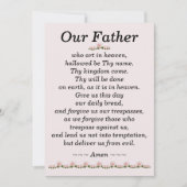 Onze vader Prayer Matthew Kaart 6:9-13 (Voorkant)
