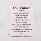 Onze vader Prayer Matthew Kaart 6:9-13 (Voorkant / Achterkant)
