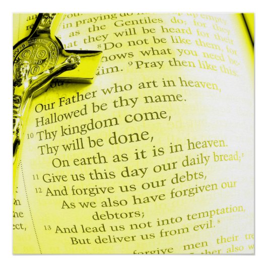 Onze vader Prayer Perfect Poster (Voorkant)