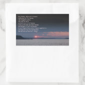 Onze vader Prayer Rechthoekige Sticker (Tas)