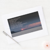 Onze vader Prayer Rechthoekige Sticker (Envelop)