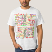 Onze vader presteert in Amharic ን የ ሆ・ ች Amharicታአ T-shirt (Voorkant)