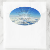 Onze vader psalm 23 ovale sticker (Tas)