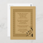 Onze vader Rosebud, het gebed van de Heer Briefkaart (Voorkant / Achterkant)