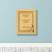 Onze vader Rosebud, het gebed van de Heer Canvas Afdruk (Insitu (Houten vloer))