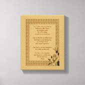 Onze vader Rosebud, het gebed van de Heer Canvas Afdruk (Voorkant)