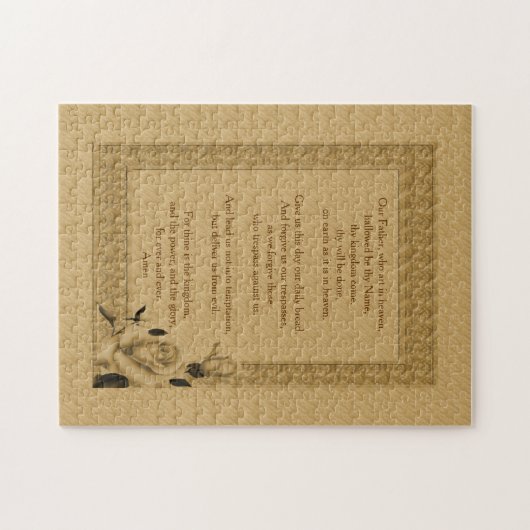 Onze vader Rosebud, het gebed van de Heer Legpuzzel (Horizontaal)