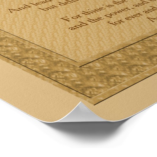 Onze vader Rosebud, het gebed van de Heer Poster (Hoek)