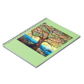 Onze vader schilderde gebeden boomlaptop notitieboek (Linkerzijde)