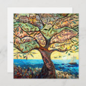 Onze Vader Square-kaart met aangepast gebed terug Kaart (Voorkant / Achterkant)