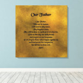 Onze Vader verpakt Canvas (Insitu (Houten vloer))