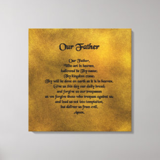 Onze Vader verpakt Canvas Afdruk