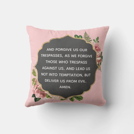 Onze vaders gebed - Pillow Kussen (Achterkant)